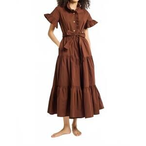 NEW MILLE victoria dress in chocolate